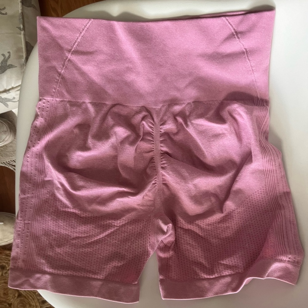 pink workout shorts